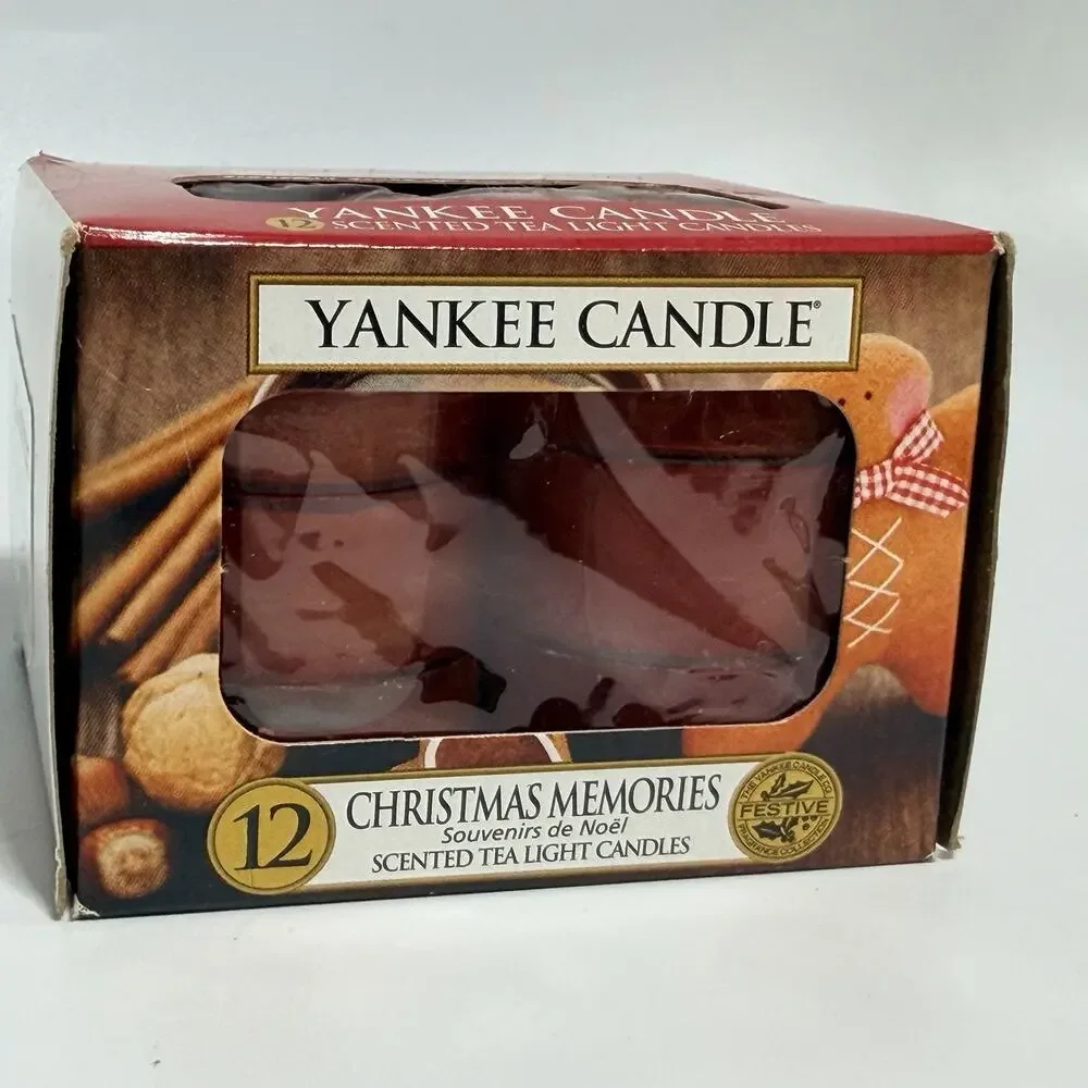 Yankee Candle Christmas Memories 12 Tea Light Candles Discontinued RARE NEW